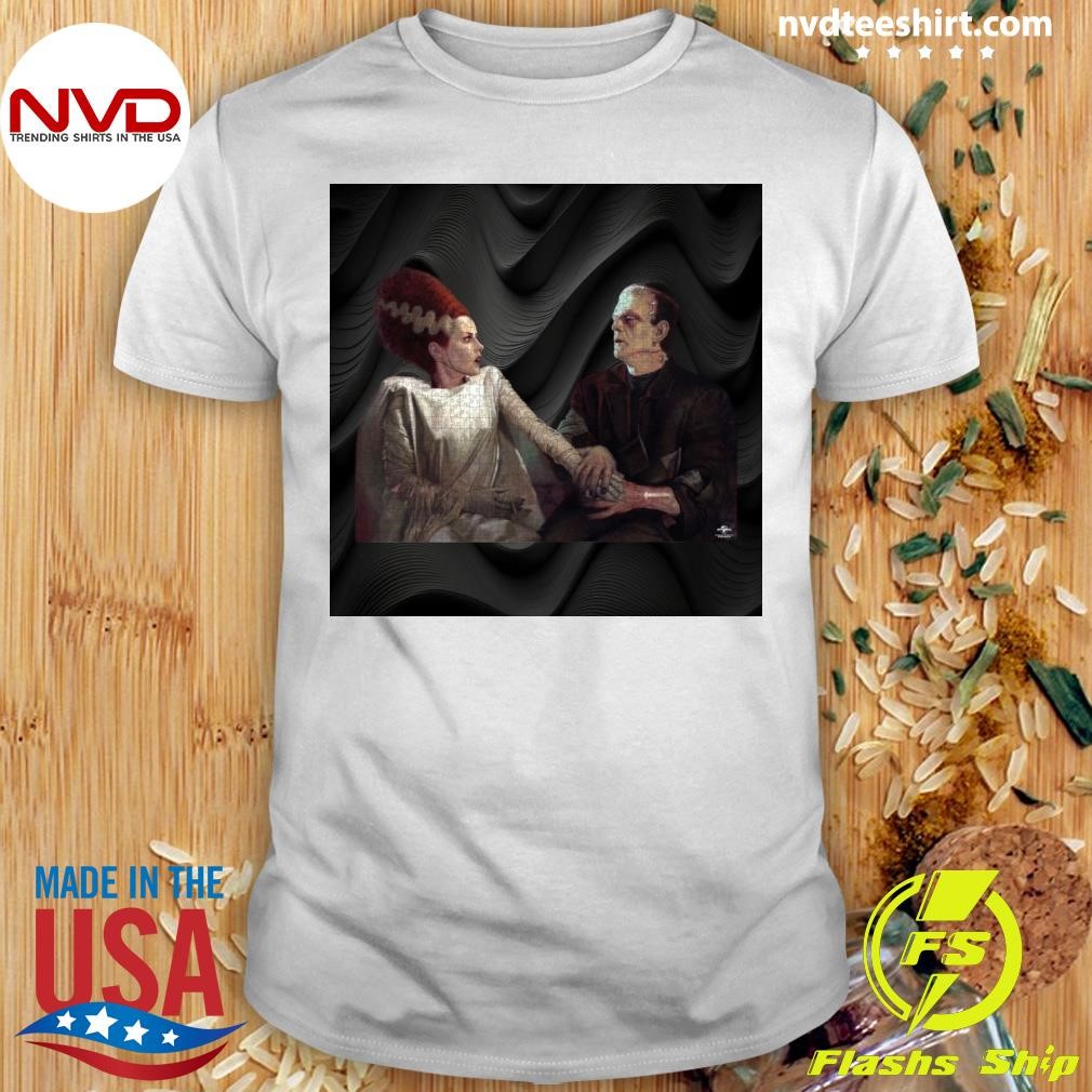 Frankenstein With Bride Jigsaw Puzzle Shirt