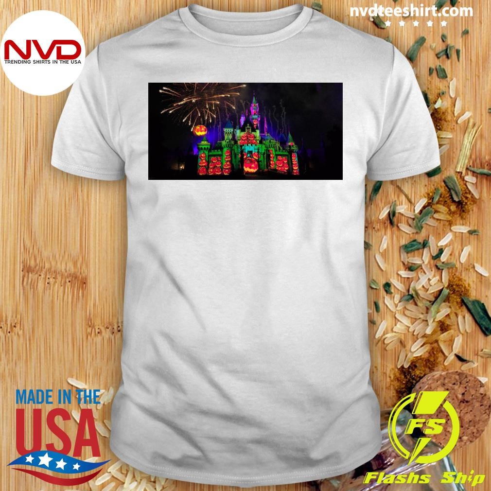 Halloween Screams 2024 Lights Up Night Sky With Fireworks Shirt