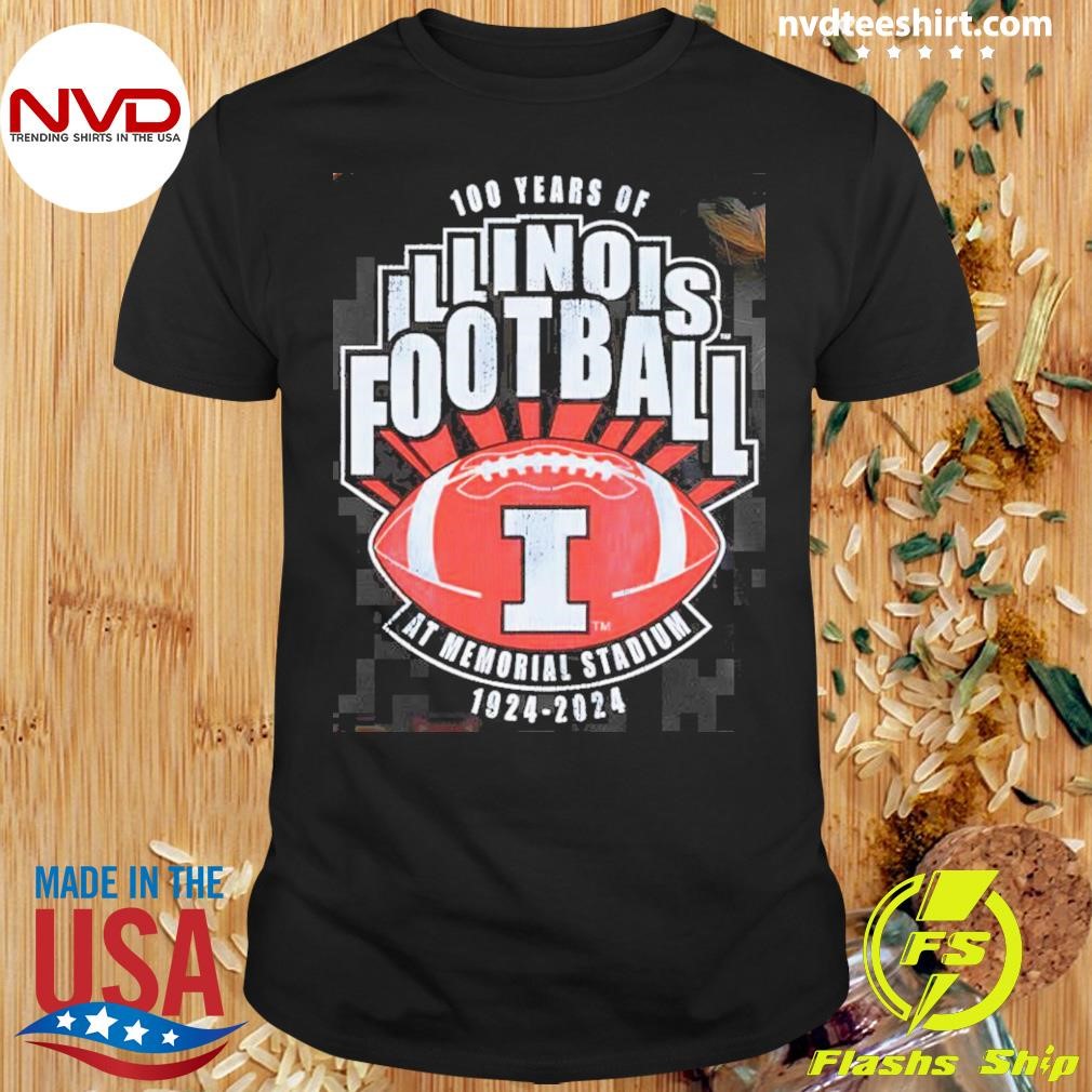 Illinois Fighting Illini 100 Years Of Football 2024 Shirt