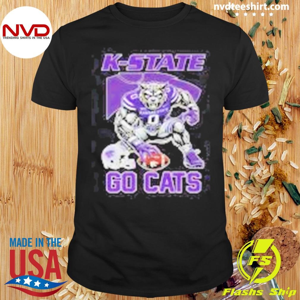 Kansas State Wildcat Football 2024 Go Cats Mascot Shirt