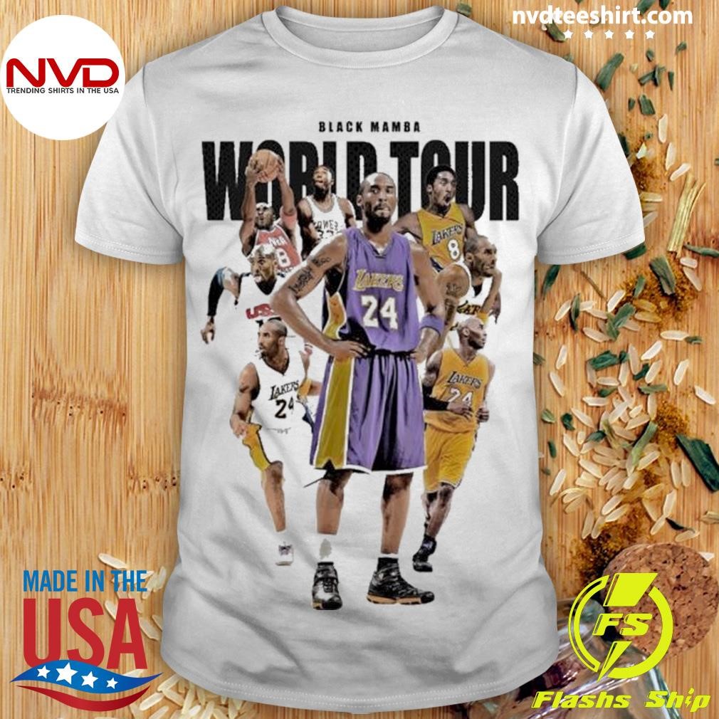 Kobe Bryant Black Mamba World Tour 2024 Shirt