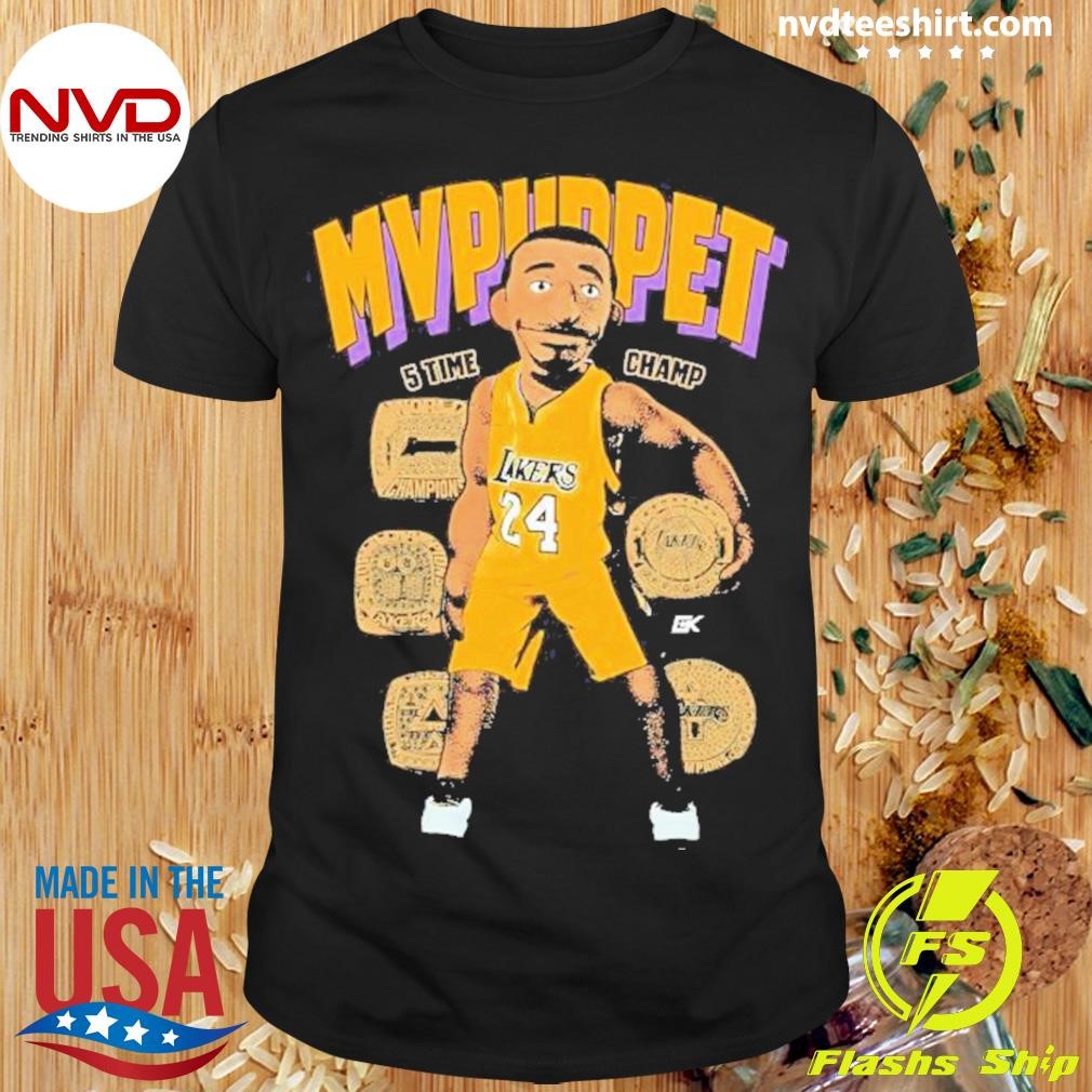 Kobe Bryant Mvpuppet 5 Time Champs Shirt