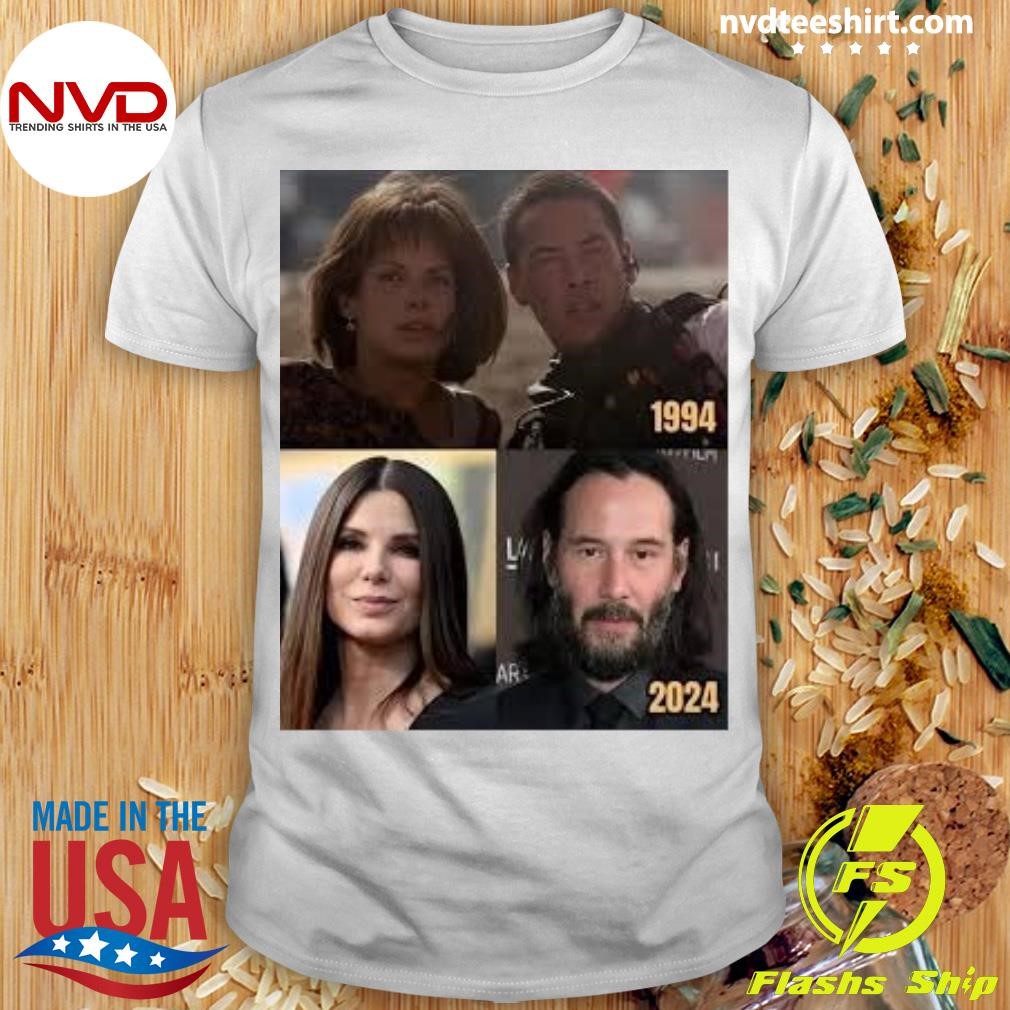 Legend Sandra Bullock And Keanu Reeves In Speed 1994-2024 Shirt