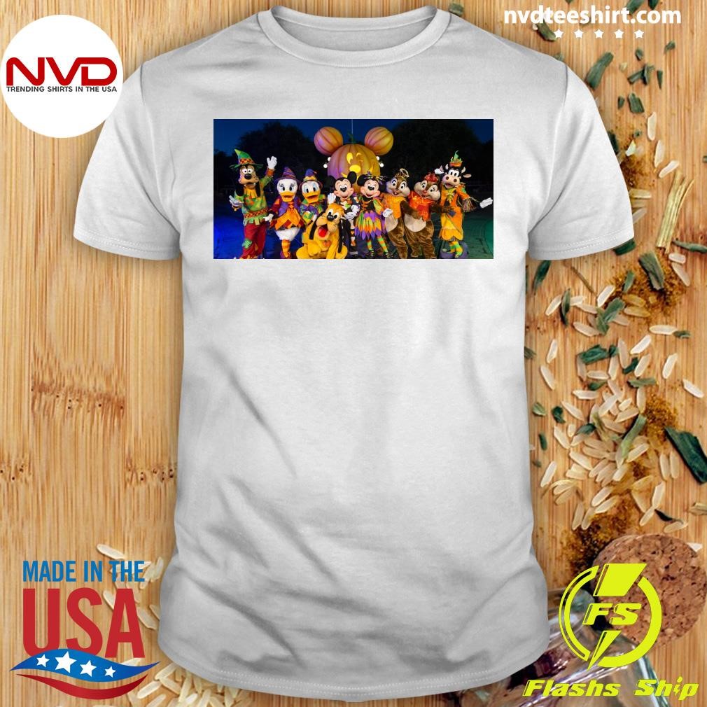 Mickey, Minnie, and their pals dress up with new outfits for Halloween Time 2024 Shirt