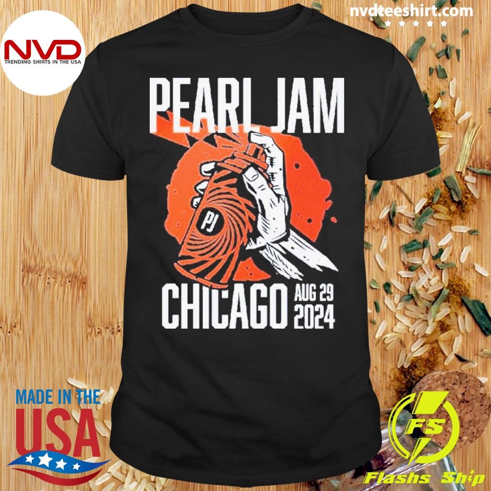 Pearl Jam At Wrigley Field, Chicago, Il, Usa On August 29, 2024 Event Shirt