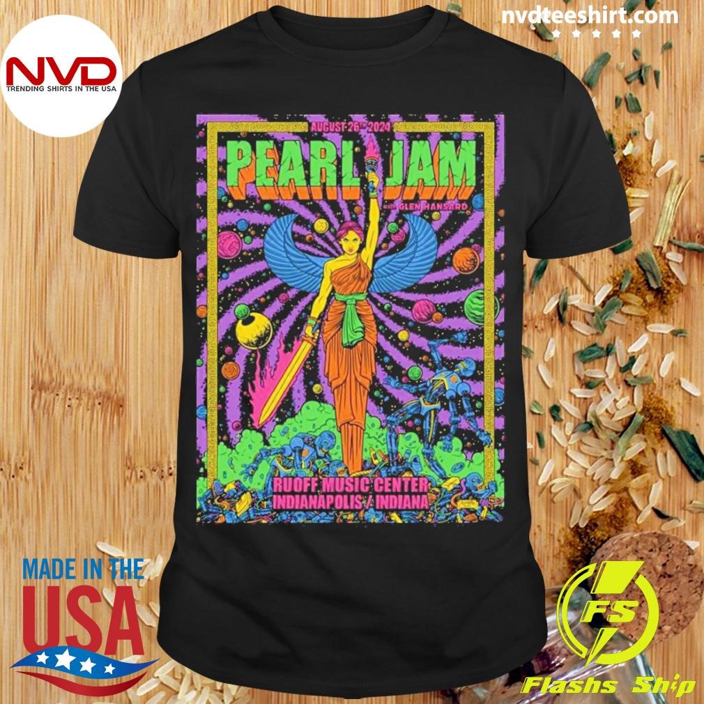 Pearl Jam Indianapolis Wishlist Foundation Preparty August 26, 2024 Poster Shirt