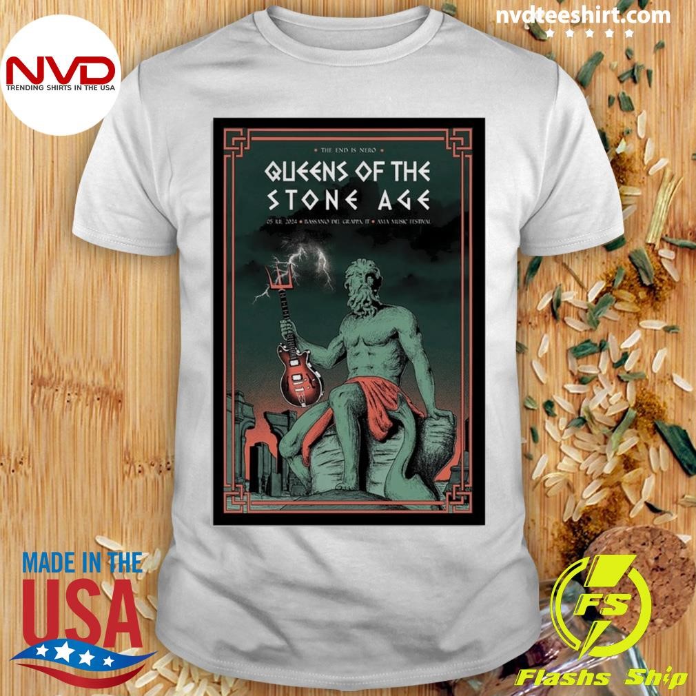 Poster 2024 Queens of the Stone Age Bassano del Grappa, Italy Shirt