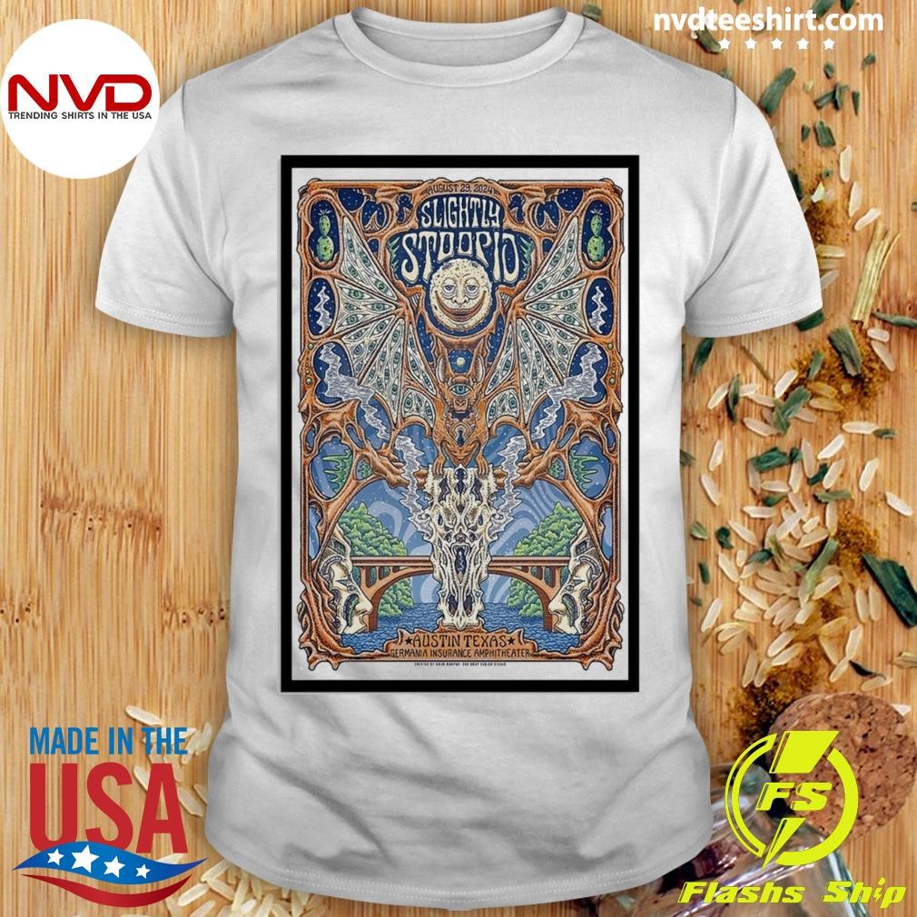 Slightly Stoopid Aug 29 2024 Germania Insurance Amphitheater in Austin TX Poster Shirt