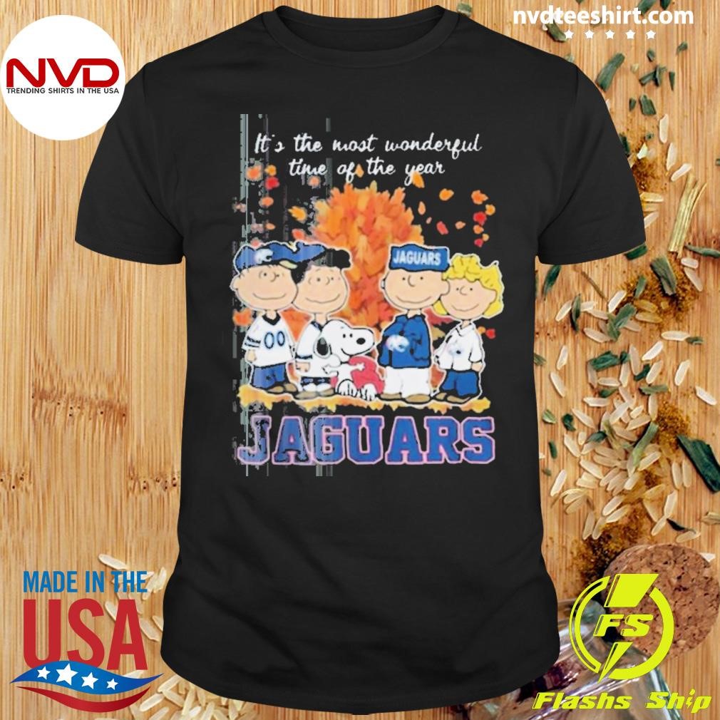 South Alabama Jaguars x Peanuts Snoopy Autumn It’s The Most Wonderful Time Of The Year 2024 Shirt