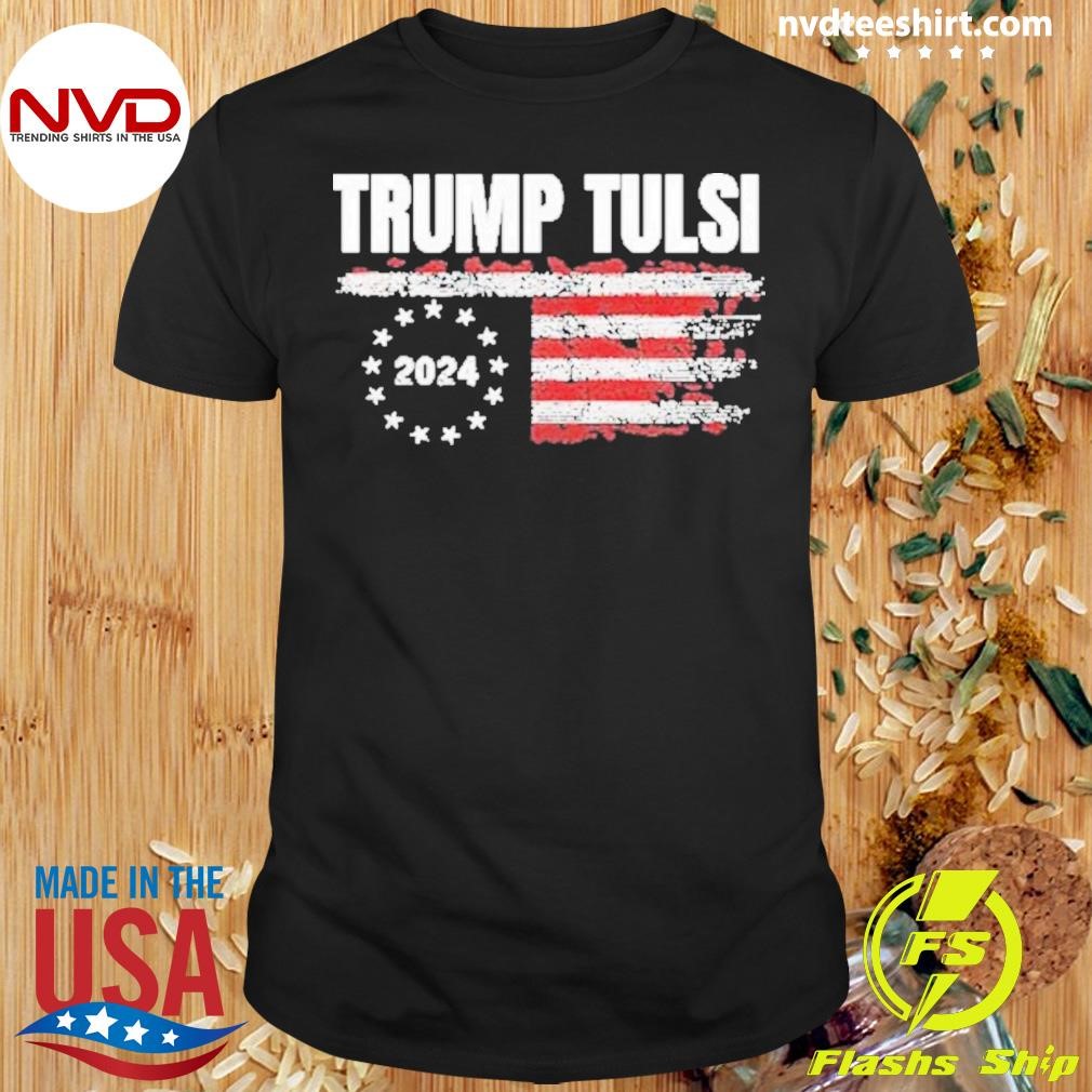 Tulsi Trump 2024 American Flag Shirt