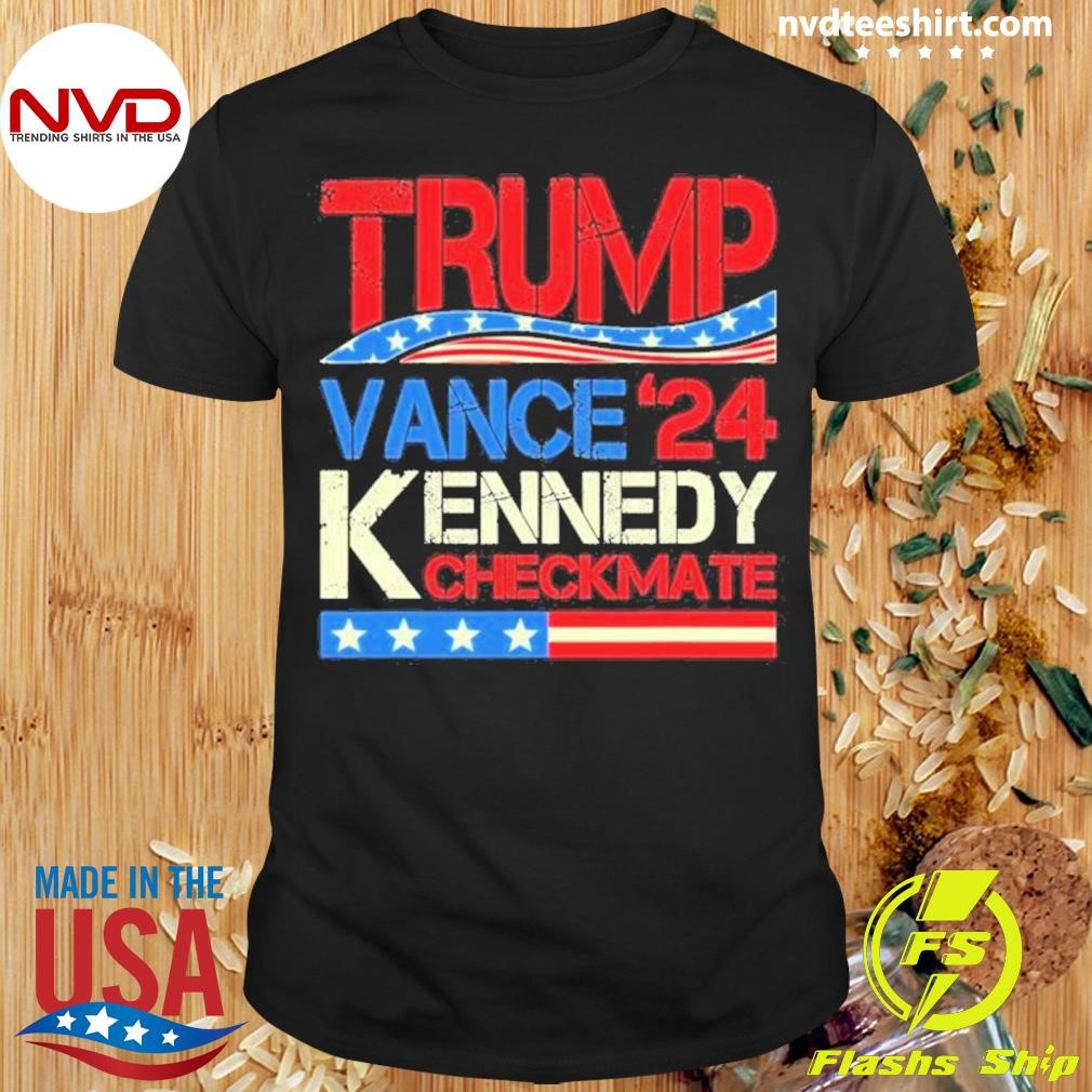 U.S Flag Trump Vance Kennedy Checkmate 2024 Vintage Shirt