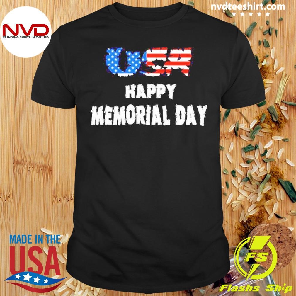 USA Flag Happy Memorial Day 2024 Shirt