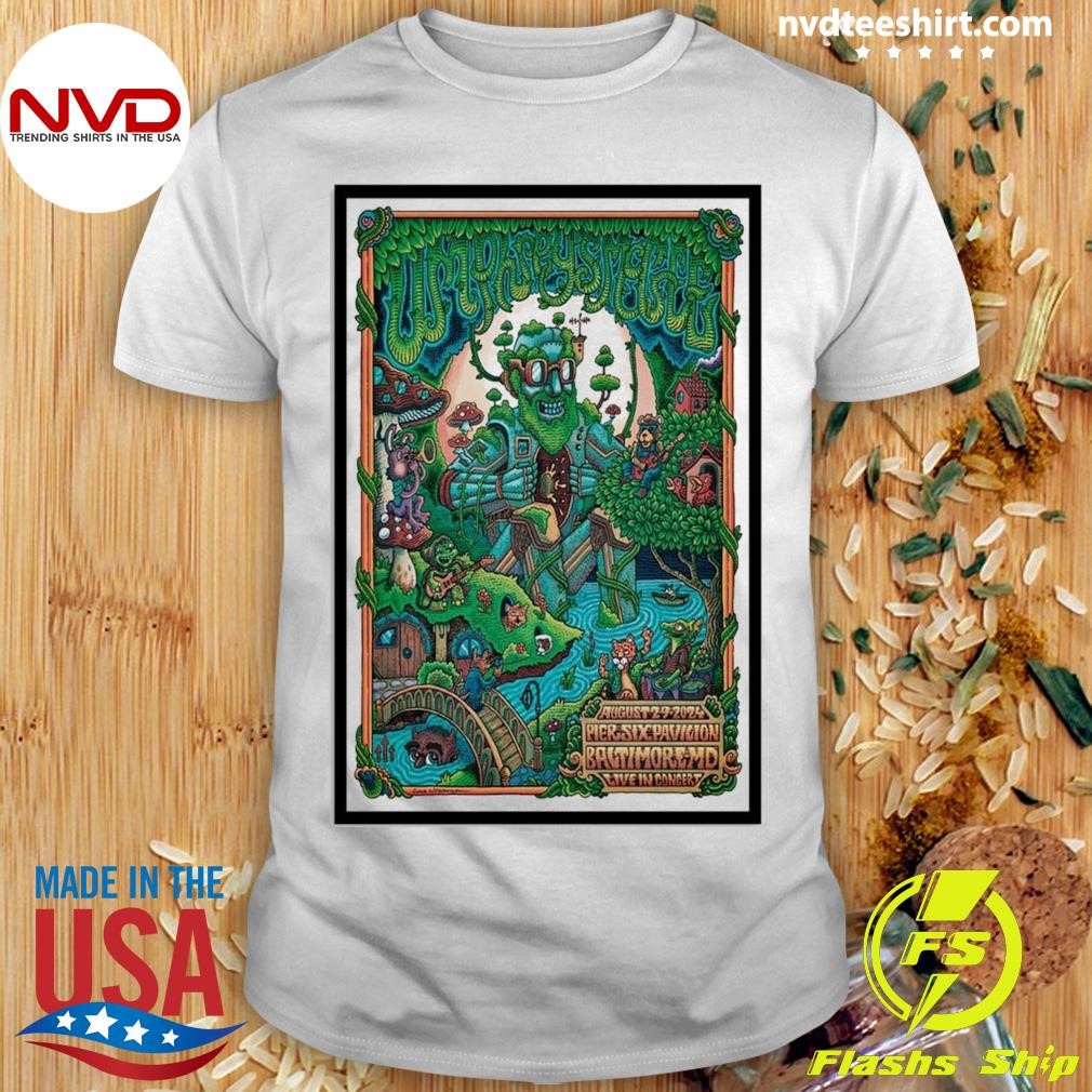 Umphrey's Mcgee Aug 29 2024 Pier Six Pavilion In Baltimore MD Poster Shirt