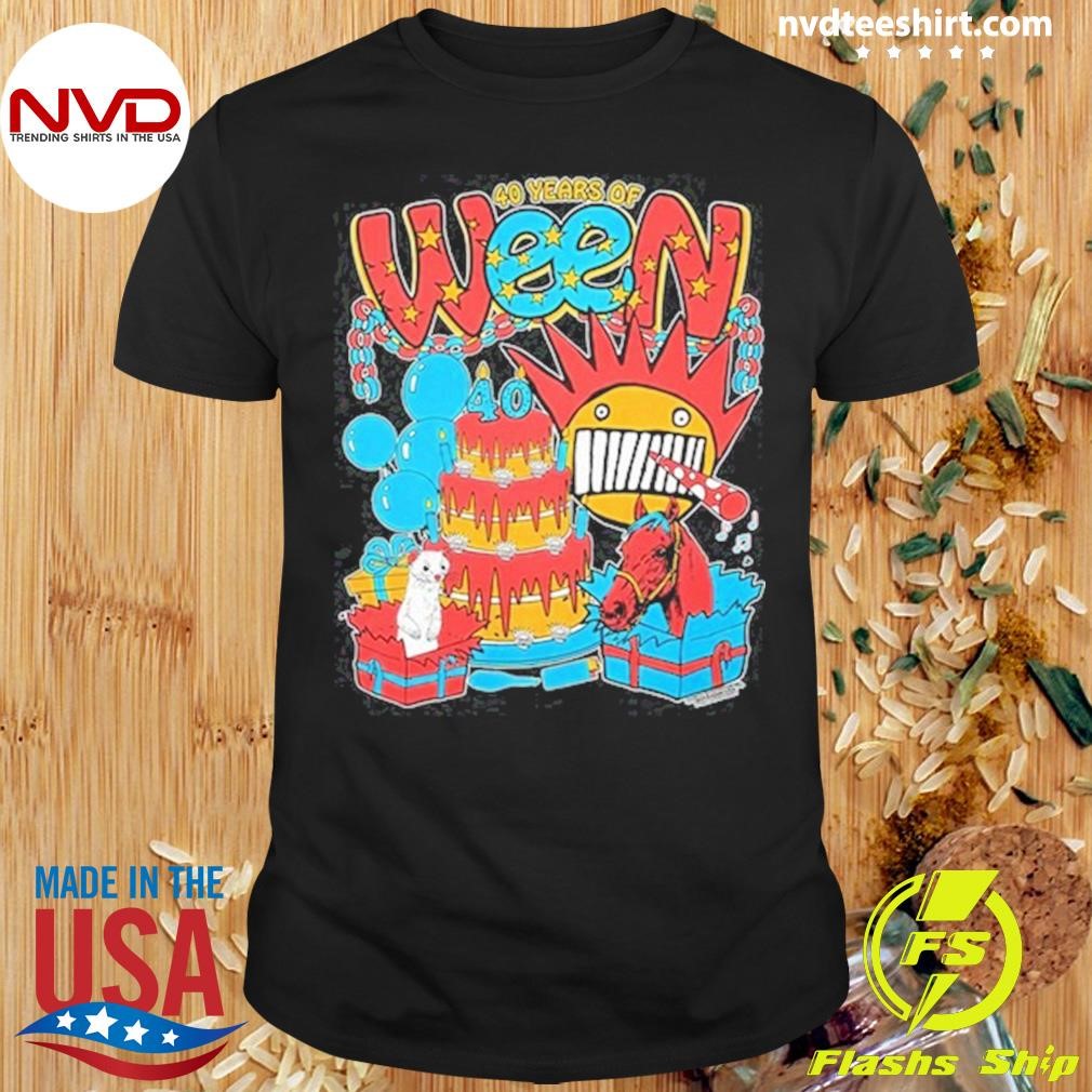 Ween 40Th Anniversary Tour Shirt