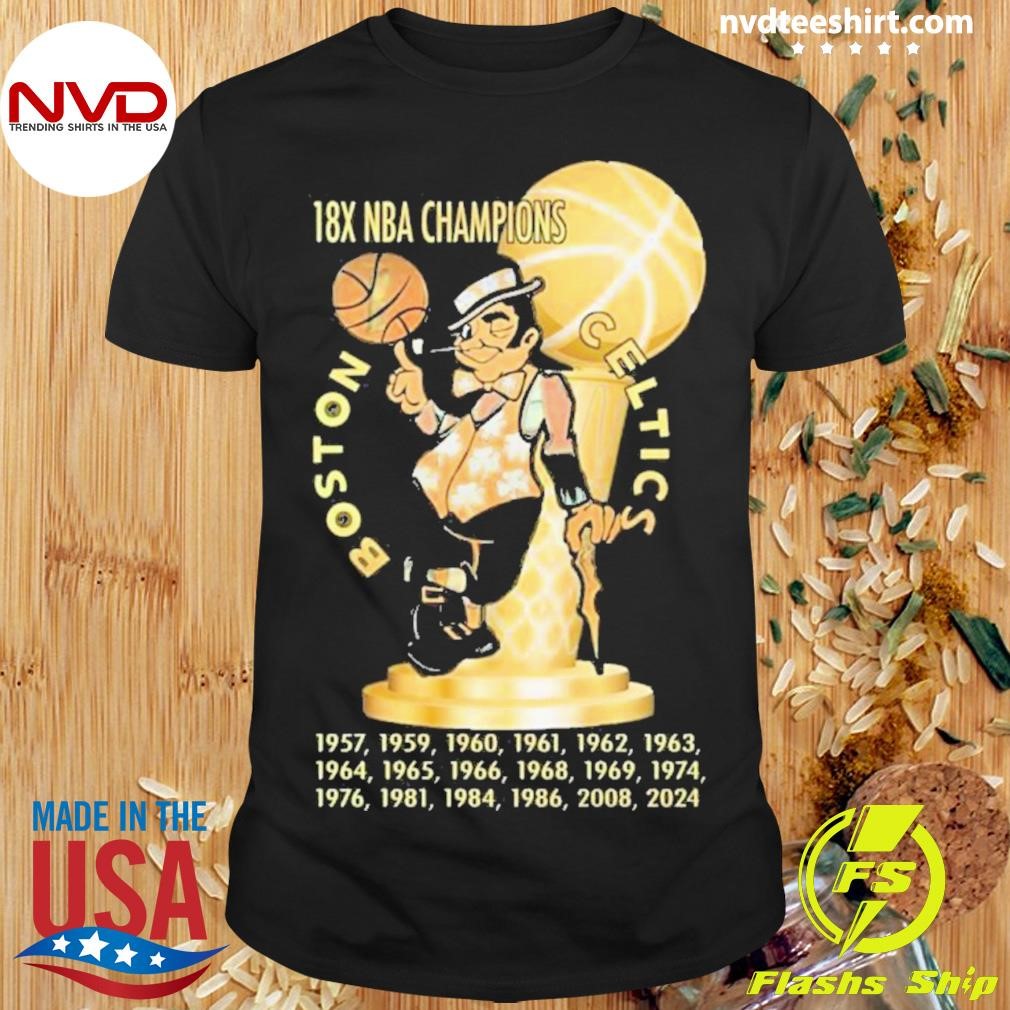 18x Nba Champions Boston Celtics 2024 Shirt