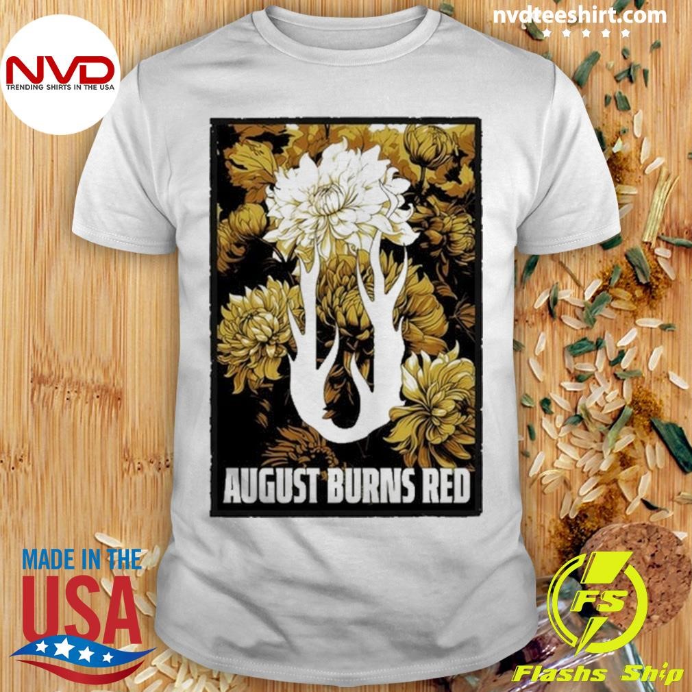 2024 Custom Flower August Burns Red Shirt