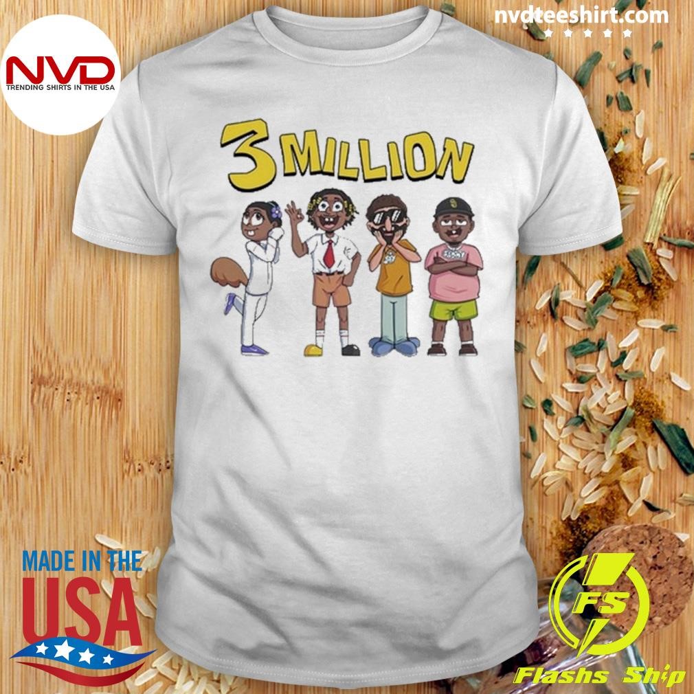 3 Million Subscribers Shirt