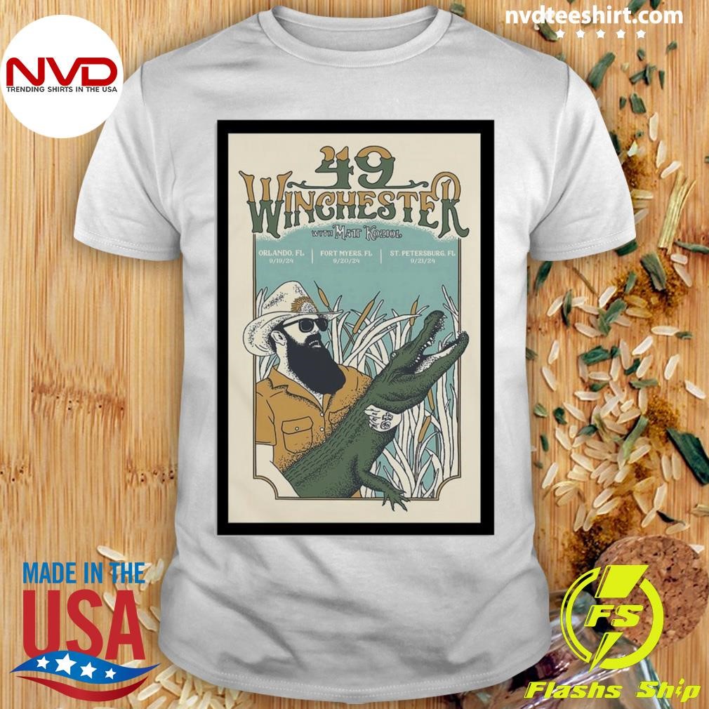 49 Winchester Orlando, FL September 19 2024 Plaza Live Concert Shirt