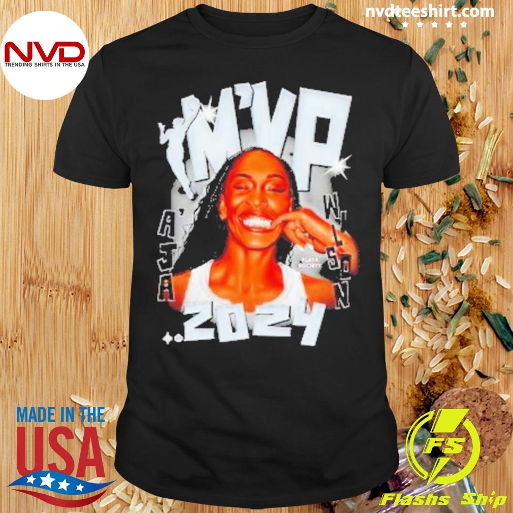 A’ja Wilson Las Vegas Aces Playa Society 2024 WNBA MVP Shirt