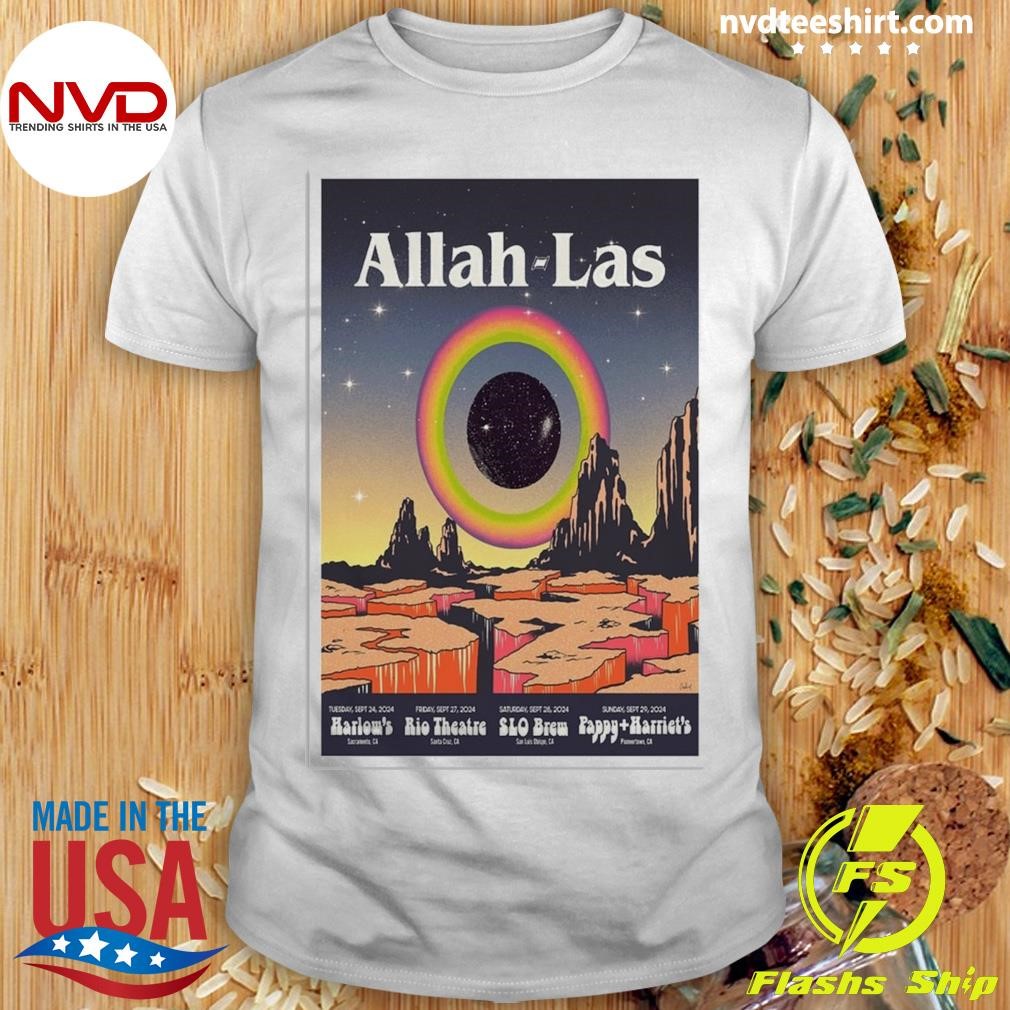 Allah Las Sept 24 2024 Harlow's Sacramento CA Tour Shirt