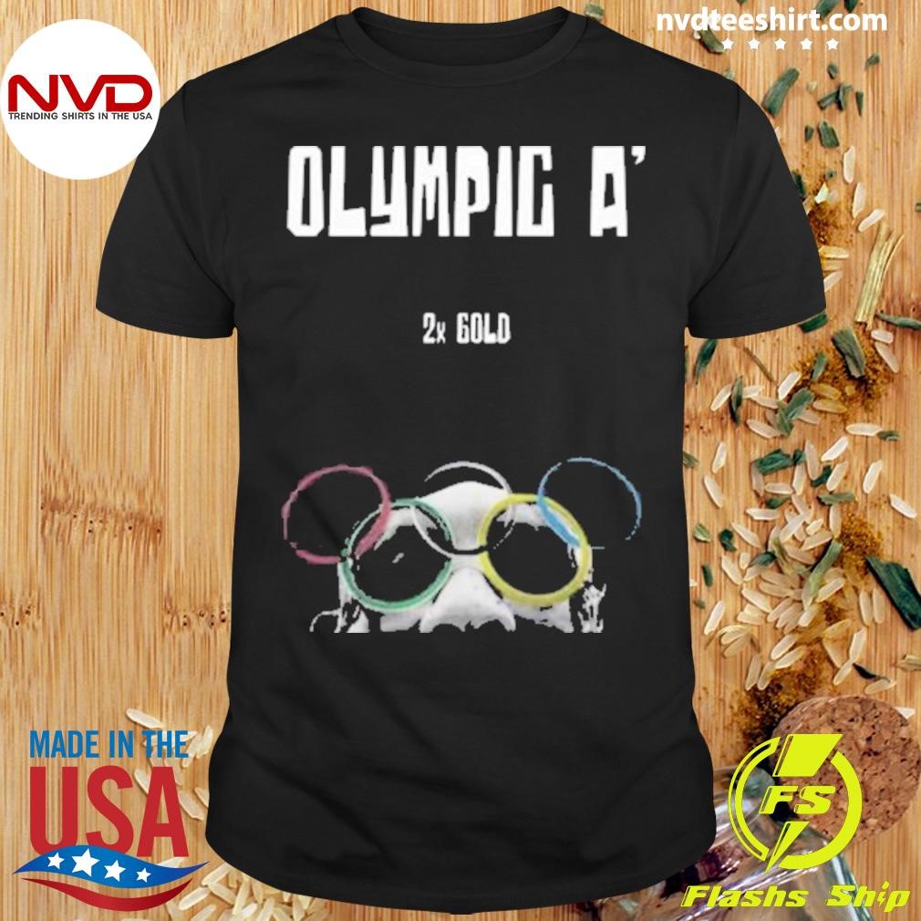 Alysha Clark Wearing Olympic A 2X Gold Shirt