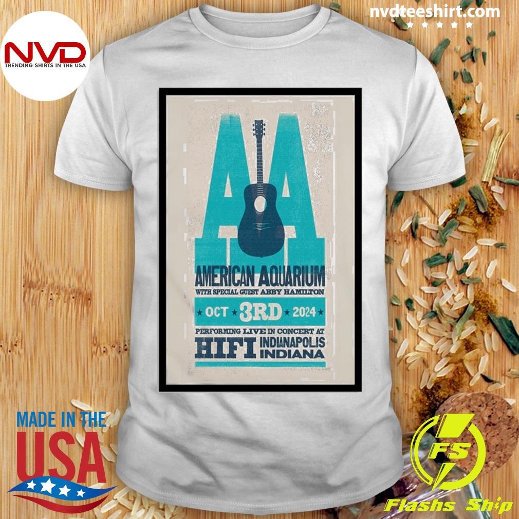 American Aquarium Oct 3 2024 The Hi-Fi Indianapolis in Indianapolis IN Tour Shirt