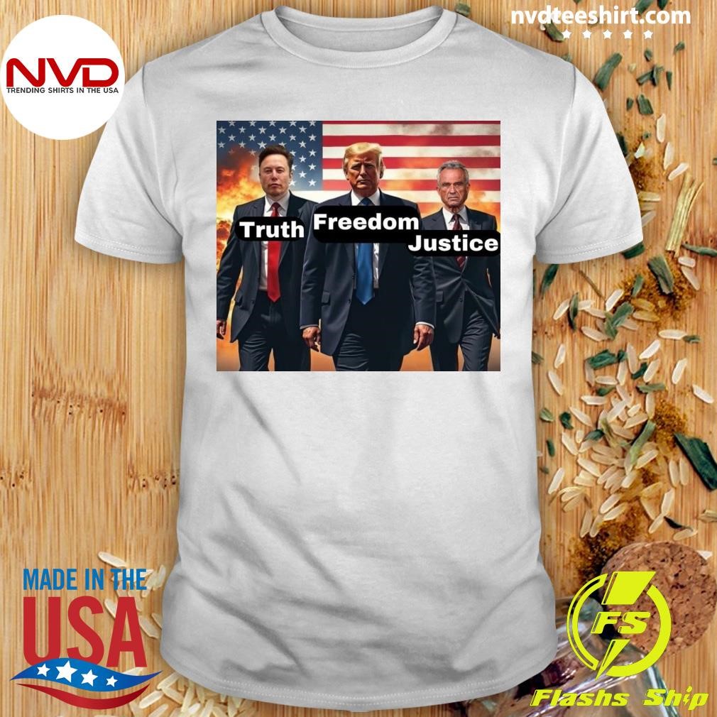 American Flag Truth Freedom Justice Shirt