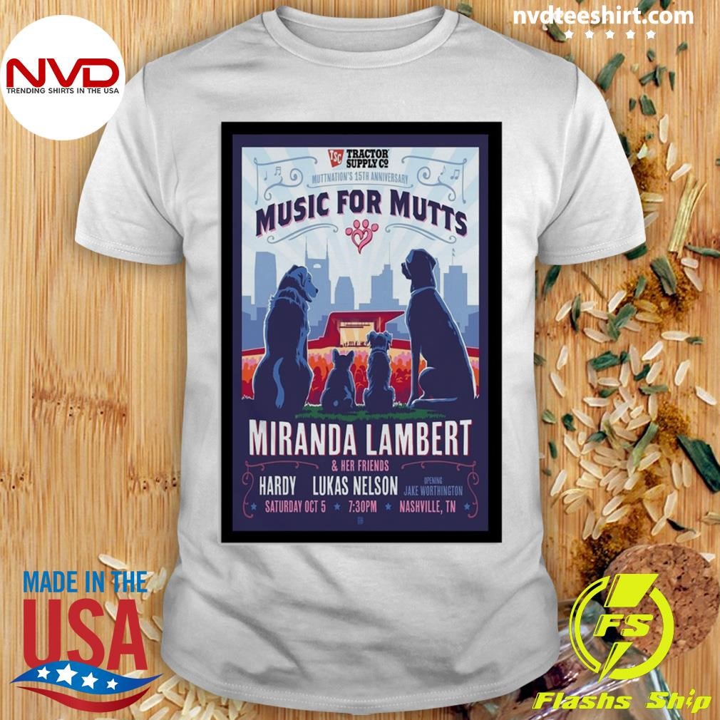 Ascend Amphitheater, Nashville TN Event Miranda Lambert & Friends Shirt