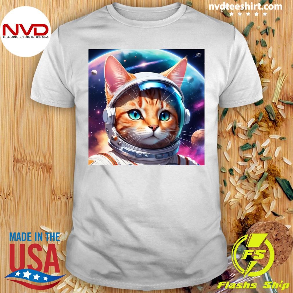 Astronaut Cat Space Helmet Shirt