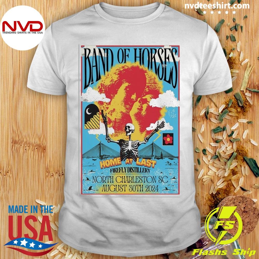 Band Of Horses Aug 30 2024 North Charleston Sc Poster Shirt