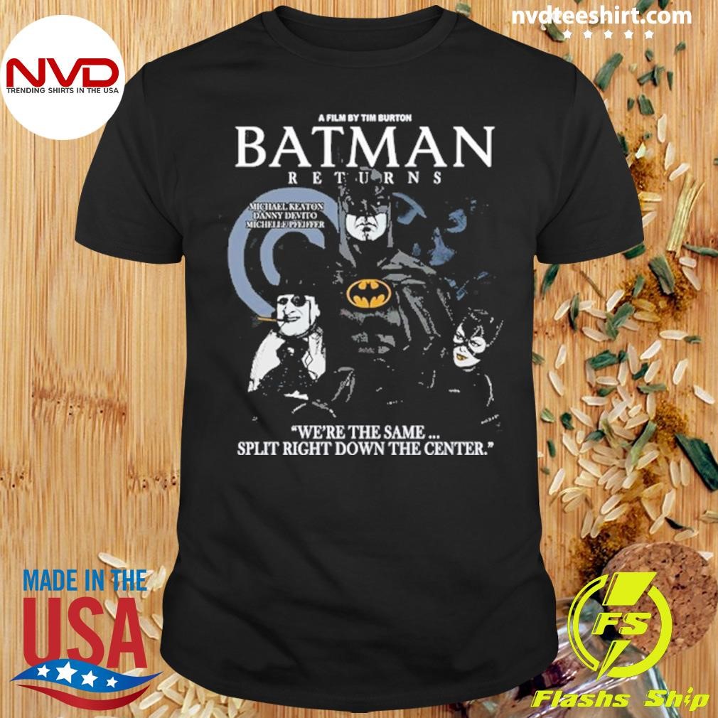 Batman Movie Split Right Down The Center Limited Shirt