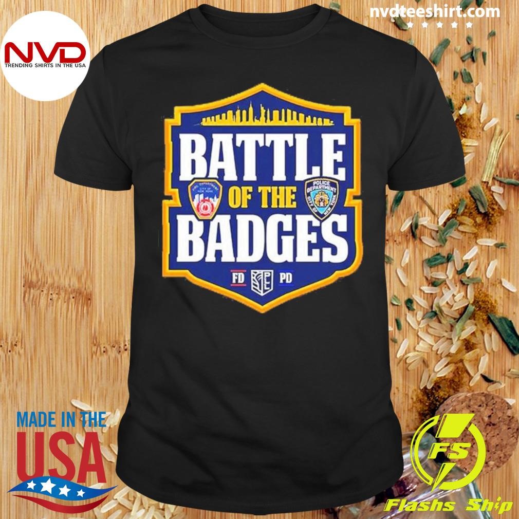 Battle Of The Badges Nypd And The Fdny 2024 Pll Semifinals At Shuart Stadium Shirt