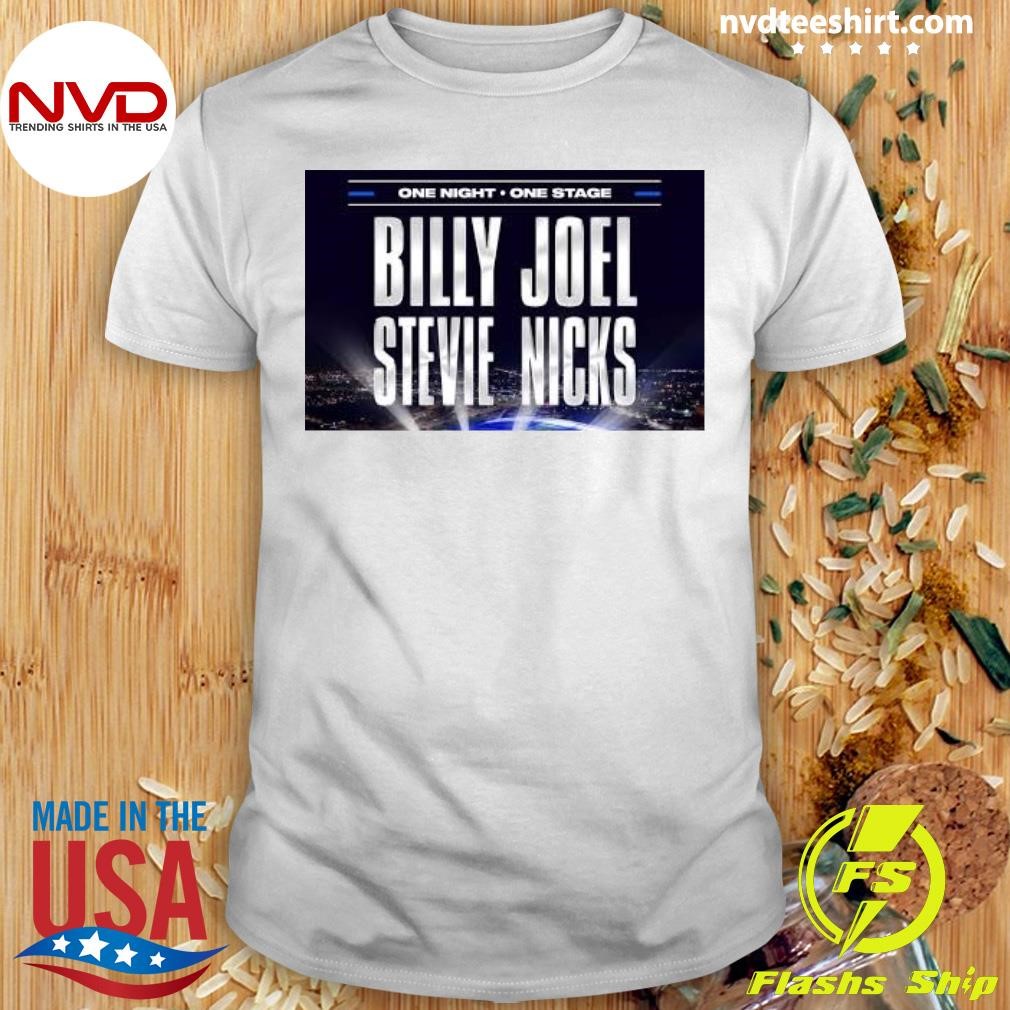 Billy Joel & Stevie Nicks to Perform on March 29, 2025 at Ford Field in Detroit, MI Shirt