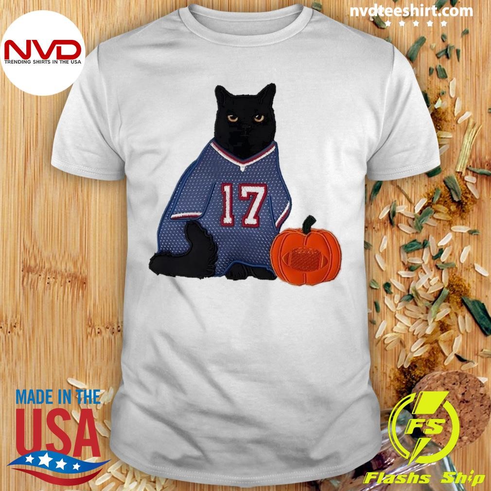 Black Cat Buffalo Bills Happy Halloween Shirt