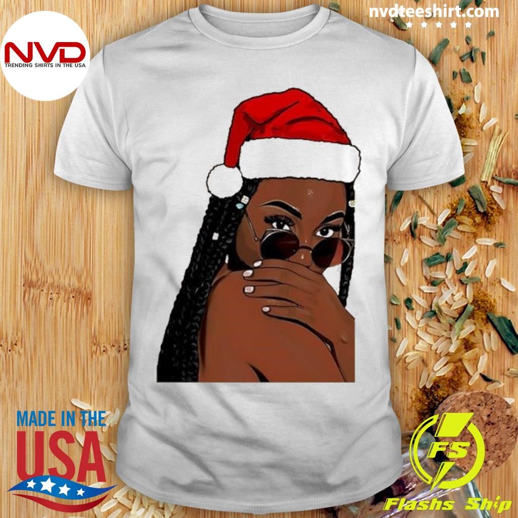 Black Luscious Girl Merry Christmas And Happy Hoildays Shirt