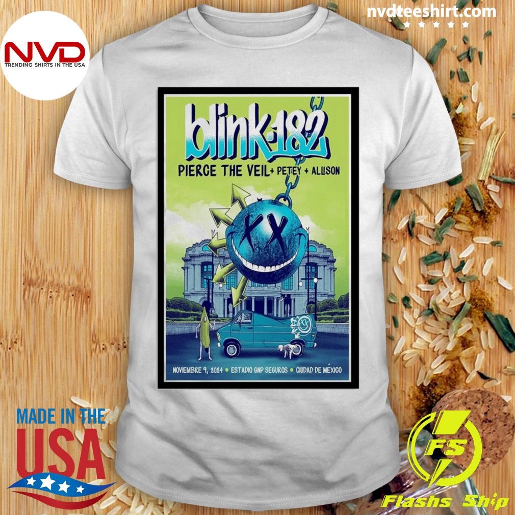 Blink 182 Nov 9 2024 Foro Sol In Mexico Poster Shirt