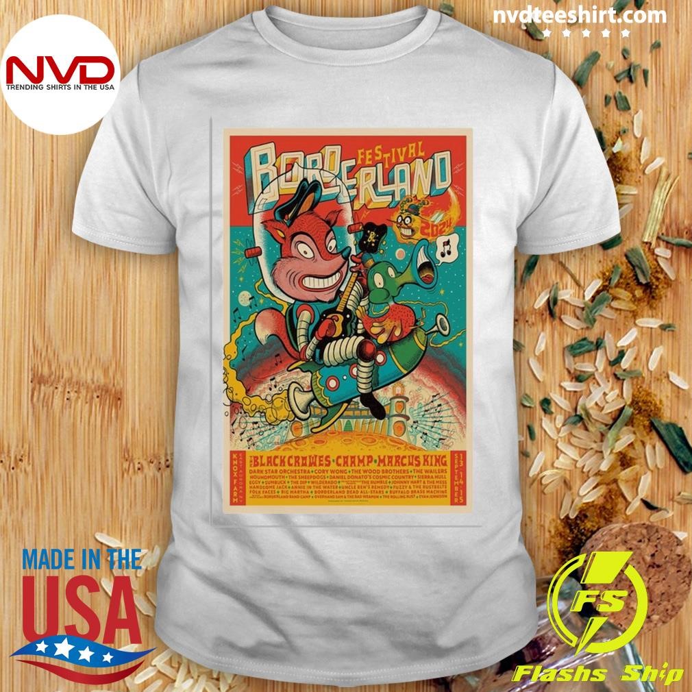 Borderland Music Sept 13-15, 2024 In East Aurora, Ny Tour Shirt