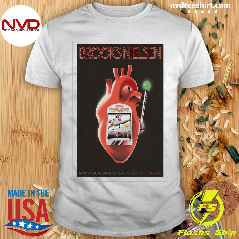 Brooks Nielsen At McMenamins Crystal Ballroom In Portland, Oregon On Sept 14 2024 Shirt