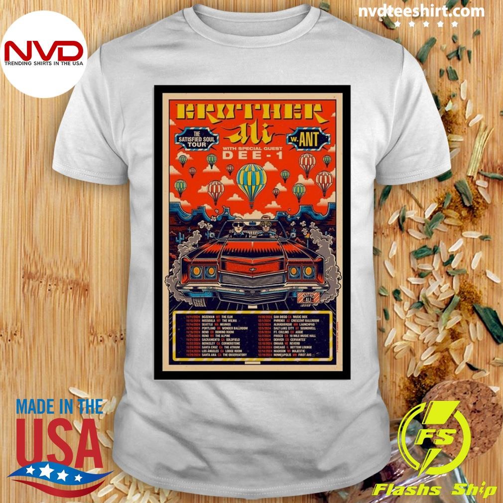 Brother Ali The Satisfied Soul Tour 2024 Show Shirt