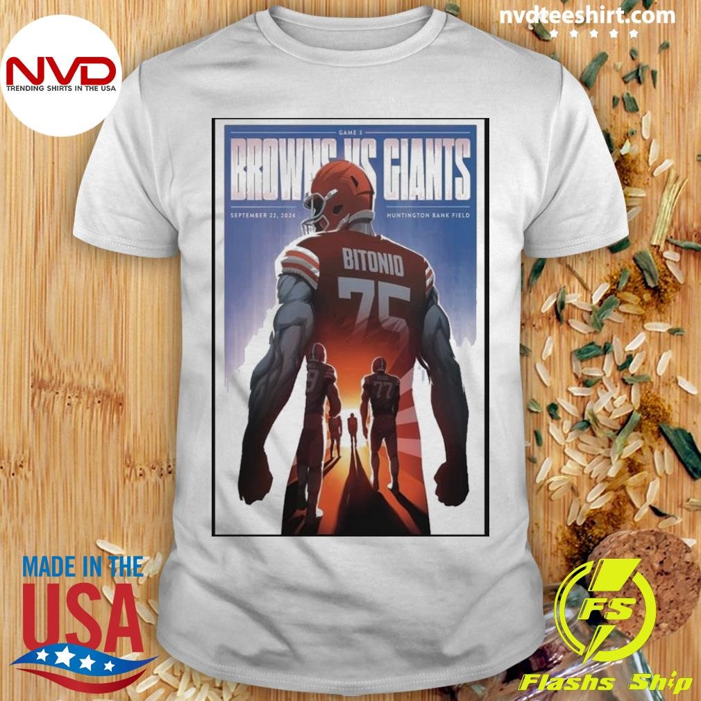 Browns vs. Giants Game Day 2024 Poster Shirt