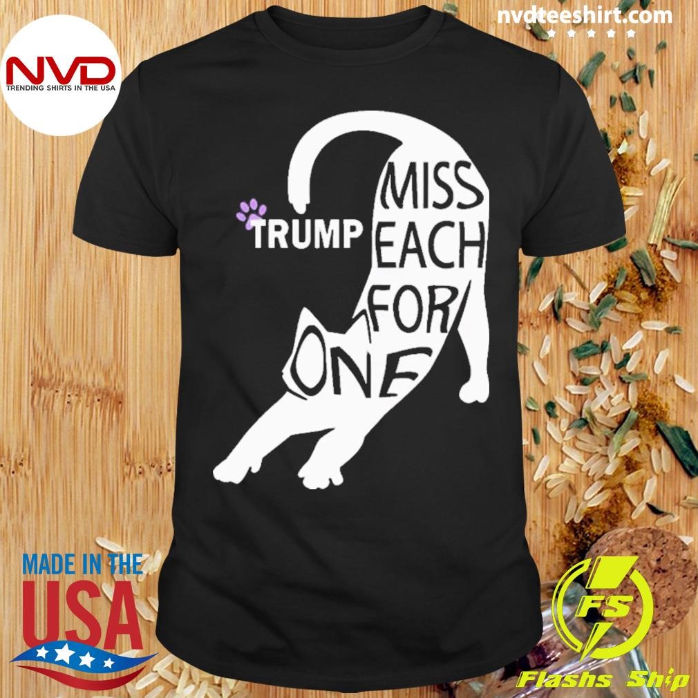 Cat Cute Trump One For Each 2024 Shirt