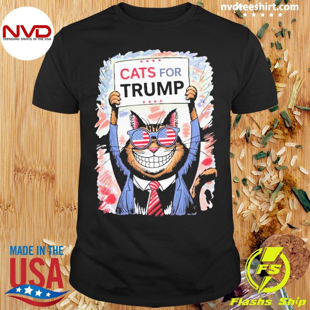 Cats For Trump 2024 Kittens And Ducks Shirt