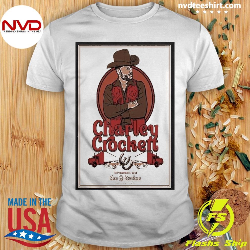 Charley Crockett September 4, 2024 The Criterion, Oklahoma City, Ok Poster Shirt