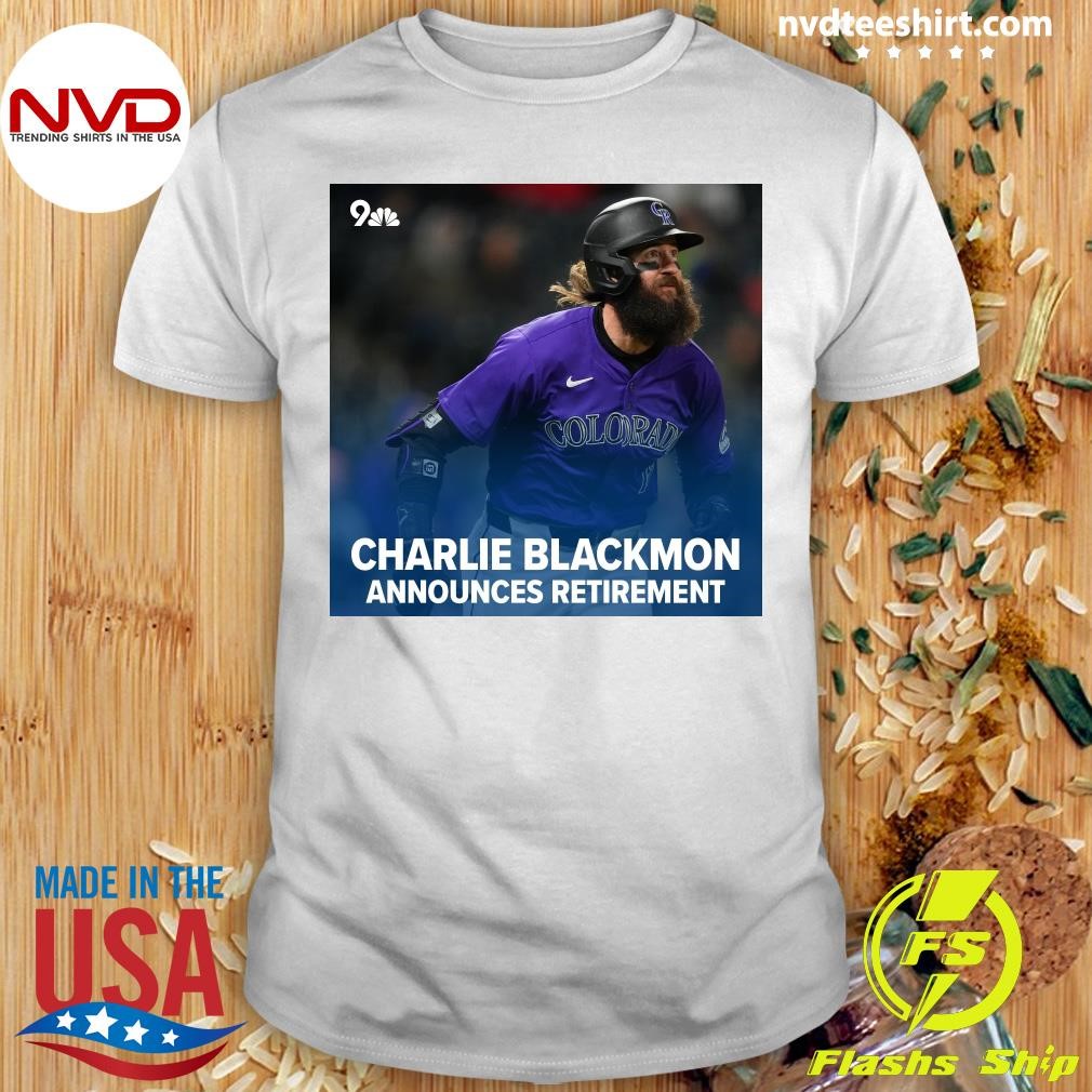 Charlie Blackmon Announces Retirement Shirt