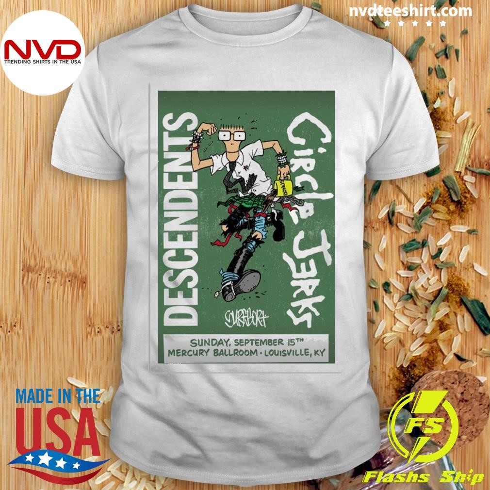 Circle Jerks September 15, 2024 Mercury Ballroom, Louisville, KY Poster Shirt