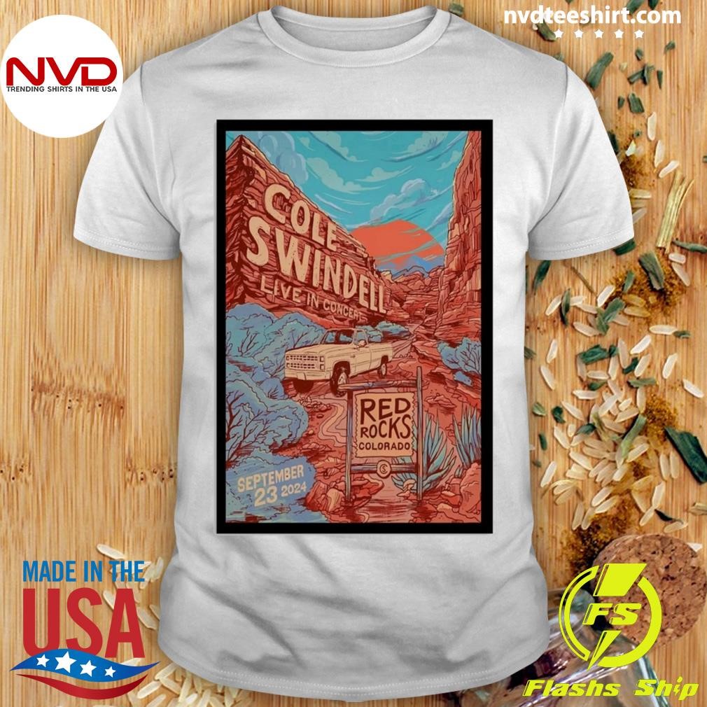 Cole Swindell Tour Red Rocks 2024 Shirt