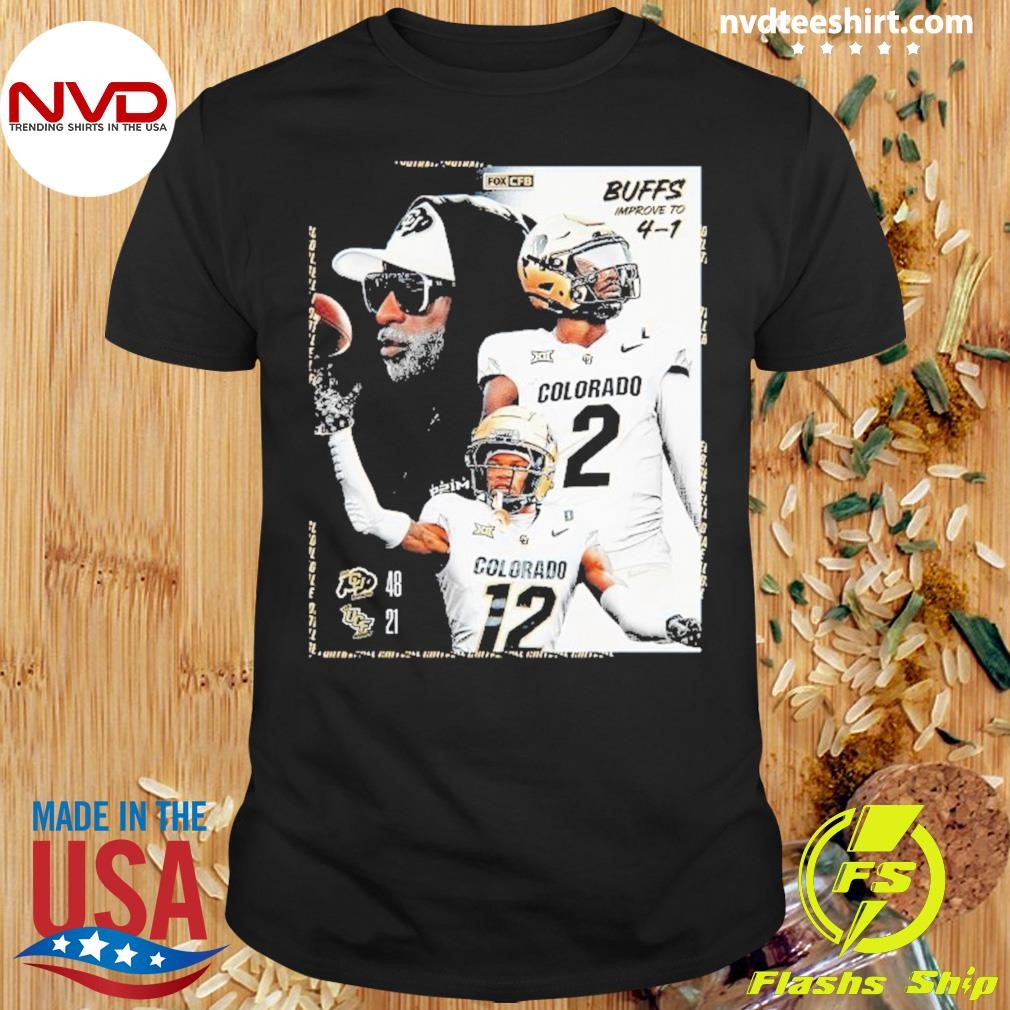 Colorado Buffaloes 48-21 Ucf Knights Buffs Improve To 4-1 Shirt