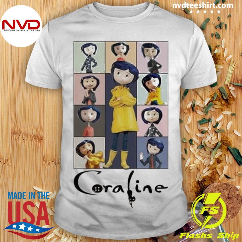 Coraline Cartoon Character Era Tour Halloween Shirt