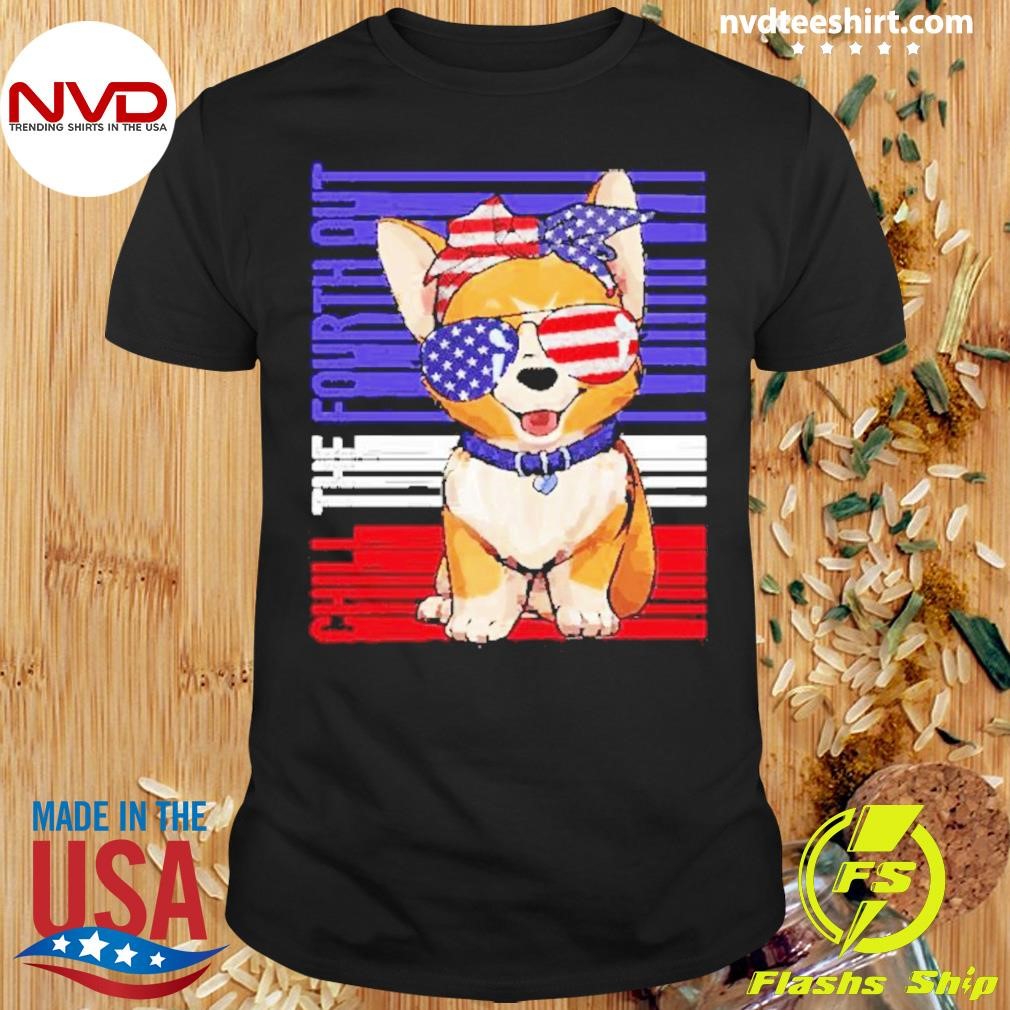 Corgi 4th Of July Usa Flag Shirt