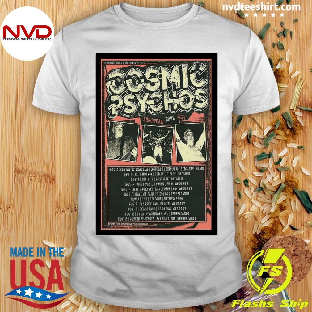 Cosmic Psychos European Tour 2024 Shirt